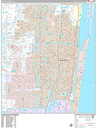 Boynton Beach Wall Map Premium Style 2026